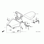 Схема узла: Сиденье (1) для Honda CBR900RR CBR929RR Fireblade
