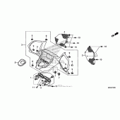 Схема вузла: Meter panel для Honda GL1800 Gold Wing F6B Bagger