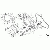 Схема вузла: R. crankcase cover / water pump для Honda CRF450 CRF450R
