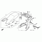 Схема вузла: Сидіння для Honda XL650 Transalp