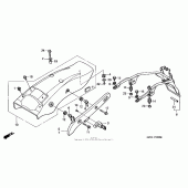 Схема вузла: Заднє крило для Honda VT600 Shadow VLX