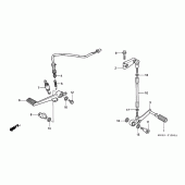 Схема вузла: Лапка гальма & Лапка перемикання для Honda CBR600 CBR600RR