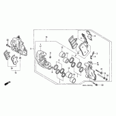 Схема вузла: Передній гальмівний супорт для Honda CBR900RR CBR900RR Fireblade