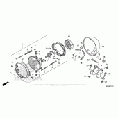 Схема вузла: Headlight (2) для Honda VT750 Shadow Phantom