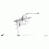 Схема вузла: Підставка для Honda XR650