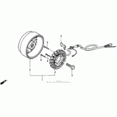 Схема вузла: Генератор для Honda XR250