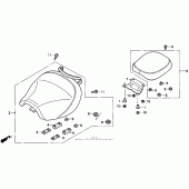 Схема вузла: Vt1100c2seat 95-97 для Honda VT1100 Shadow ACE