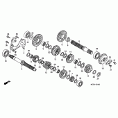 Схема узла: Трансмиссия для Honda XL650 Transalp