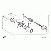 Схема вузла: Стартер електричний (CBR900RRY, 1 / RE1) для Honda CBR900RR CBR929RR Fireblade