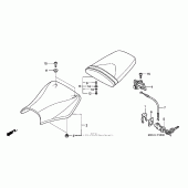 Схема вузла: Сидіння для Honda CBR1000 CBR1000RR Fireblade
