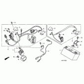 Схема вузла: Акумулятор (CBF600S8 / SA8 / N8 / NA8) для Honda CBF600