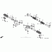 Схема вузла: Підніжки для Honda VF750 Magna