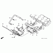 Схема узла: Система индукции воздуха для Honda CB600F Hornet S