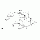 Схема узла: Система индукции воздуха (CBR600FS/3S/T/3T/SET) для Honda CBR600 CBR600F