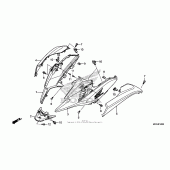 Схема узла: Side cowl для Honda NC700