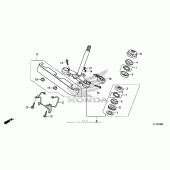 Схема вузла: Рульова траверса для Honda CMX250 Rebel