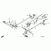 Схема вузла: Педаль (Лапка) для Honda VT600 Shadow VLX Deluxe