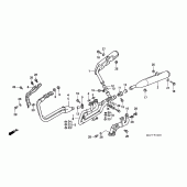 Схема узла: Выхлопная система для Honda ST1100 Pan-European