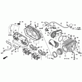 Схема вузла: Повітряний фільтр для Honda CB1300 Super Four