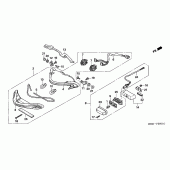 Схема узла: Задний фонарь (Стоп-сигнал) (CB600F3/4/5/6) для Honda CB600F Hornet