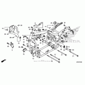 Схема вузла: Рама для Honda VT750 Shadow Aero