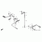 Схема узла: Педаль(Лапка) для Honda CBR1000 CBR1000RR Fireblade