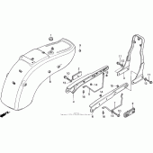 Схема узла: Vt1100c заднее крыло для Honda VT1100 Shadow