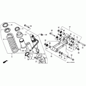 Схема узла: Задняя подвеска для Honda XRV750 Africa Twin