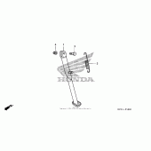 Схема вузла: Бічна підніжка для Honda CRF230 CRF230F