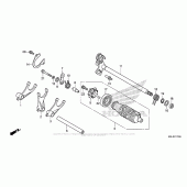 Схема вузла: Gearshift Drum (1) для Honda NC700