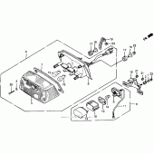 Схема узла: Задний фонарь (Стоп-сигнал) для Honda CB1000 CB1000F