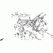 Схема узла: Рама для Honda NX250