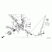 Схема вузла: Передній гальмівний циліндр для Honda CRF450 CRF450R