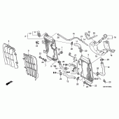 Схема вузла: Радіатор для Honda CRF450 CRF450X