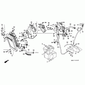 Схема узла: Радиатор для Honda VT1100 Shadow