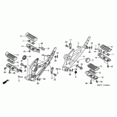 Схема вузла: Підніжки для Honda XL1000V Varadero