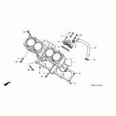 Схема узла: Цилиндр для Honda CBR600 CBR600F Hurricane