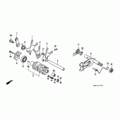 Схема узла: Shift drum для Honda SLR650
