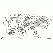 Схема вузла: Inner box (07- 09) для Honda FSC600 Silver Wing