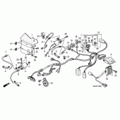 Схема вузла: Електрообладнання для Honda VTX1300