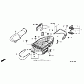 Схема вузла: Luggage box для Honda FSC600 Silver Wing