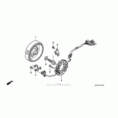 Схема вузла: Генератор для Honda XR400