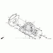 Схема вузла: Ліва кришка картера для Honda CMX250 Rebel