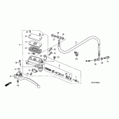 Схема вузла: Головний циліндр зчеплення для Honda CBF1000