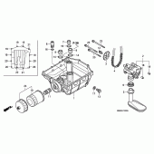 Схема вузла: Масляний насос для Honda VTR1000 Firestorm