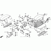 Схема вузла: Кофр для Honda VT1100 Shadow ACE Tour