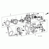 Схема узла: Панель приборов (XRV750L/M) для Honda XRV750 Africa Twin