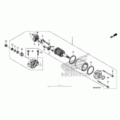 Схема вузла: Стартер електричний для Honda CBR600 CBR600RR