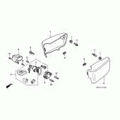Схема узла: Боковой обтекатель для Honda GL1500 F6C