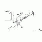 Схема узла: Водяной насос для Honda CBR125